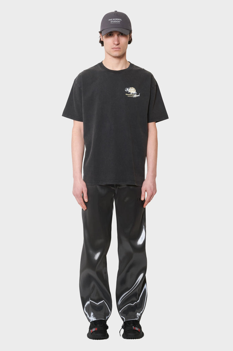 men#@Футболка WELCOME TO PALMBEACH чорна