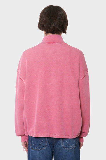 men#@Світшот PLATE HALF-ZIP рожевий