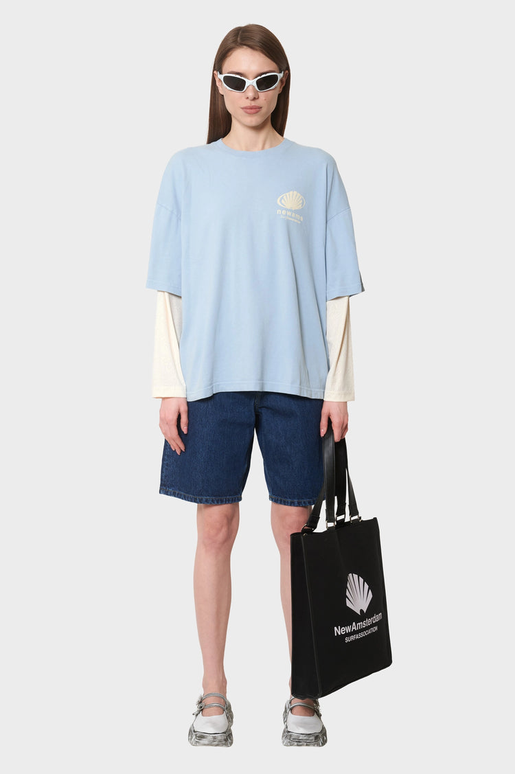 women#@Лонгслів CORPORATE LOGO блакитний