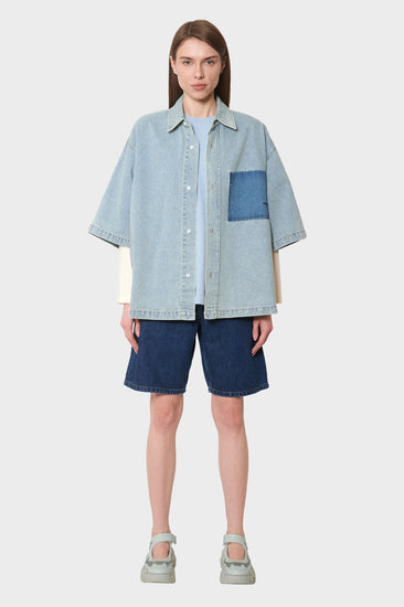 women#@Сорочка LYOCELL синя