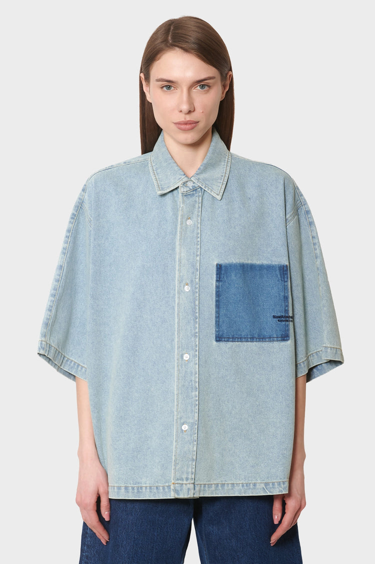 women#@Сорочка LYOCELL синя