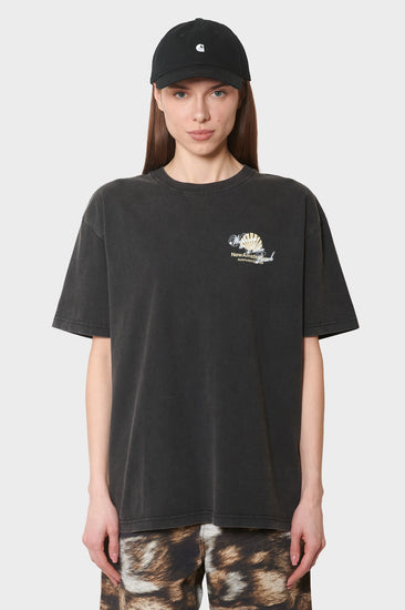 women#@Футболка WELCOME TO PALMBEACH чорна