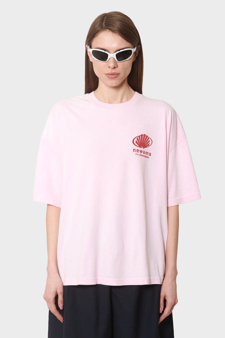 women#@Футболка CORPORATE LOGO рожева