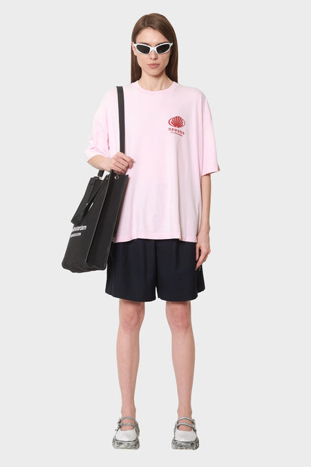 women#@Футболка CORPORATE LOGO рожева