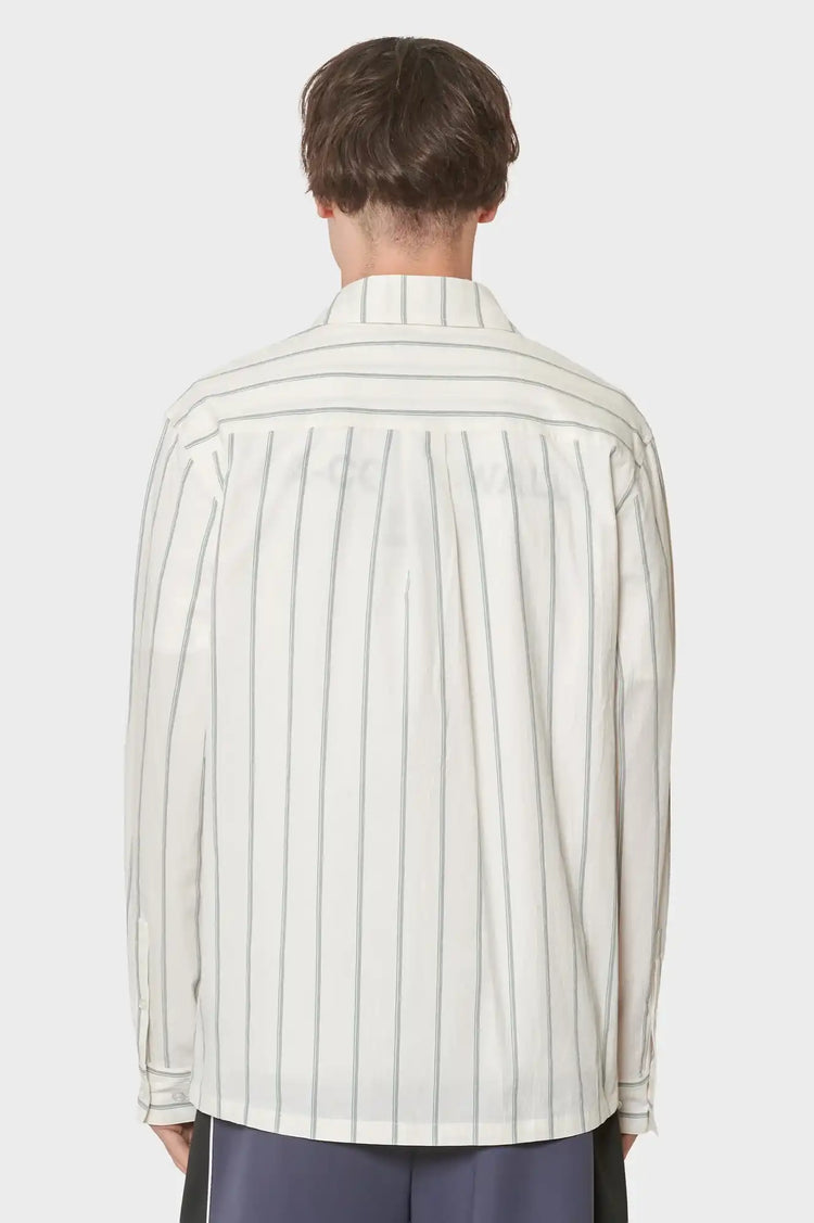 men#@Сорочка RETRO STRIPED біла