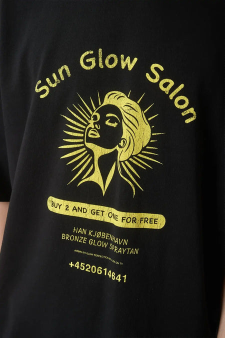 Футболка SUN GLOW OVERSIZED черная