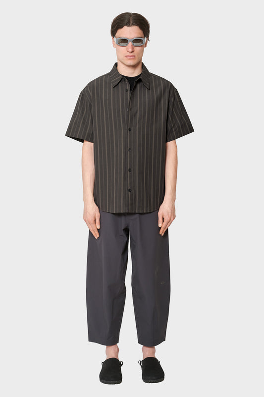 men#@Сорочка WASHED STRIPE чорна