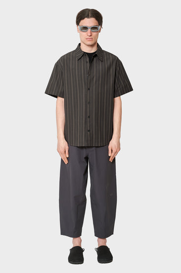 men#@Сорочка WASHED STRIPE чорна