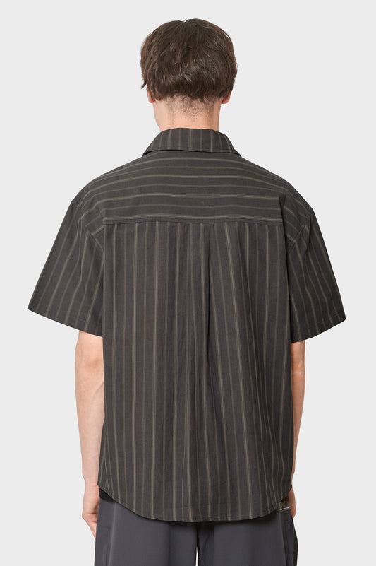 men#@Сорочка WASHED STRIPE чорна