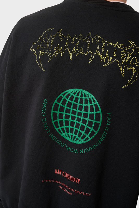 Світшот LOVE CORP чорний