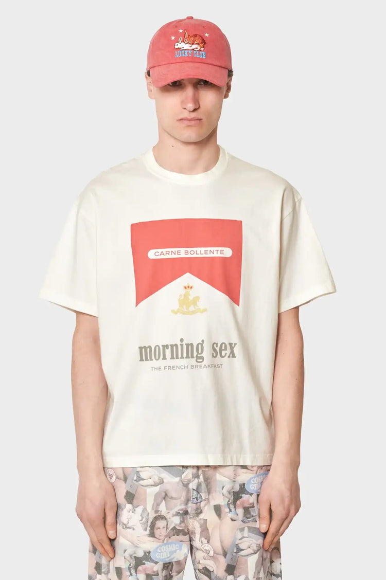 men#@Футболка BREAKFAST IN BED біла