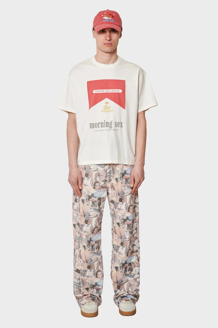 men#@Футболка BREAKFAST IN BED біла