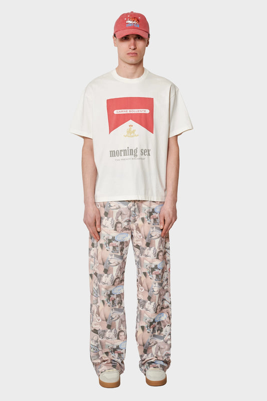 men#@Футболка BREAKFAST IN BED біла