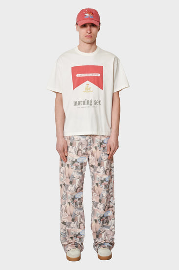 men#@Футболка BREAKFAST IN BED біла