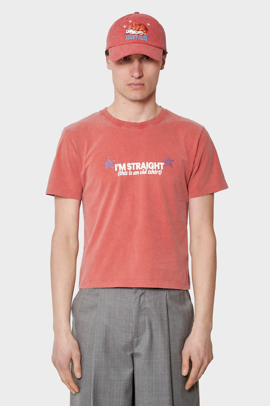 men#@Футболка STRAIGHT UP GAY червона