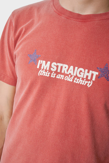 Футболка STRAIGHT UP GAY червона Фото 5