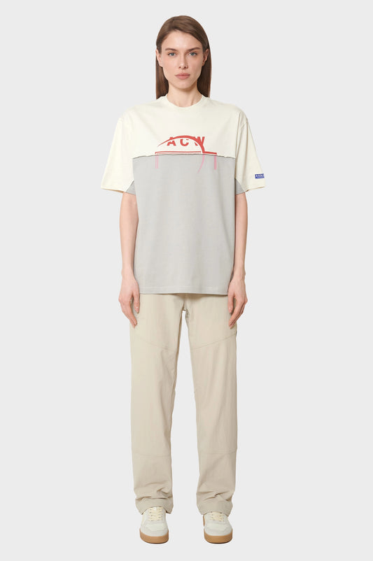 women#@Футболка SPLIT LOGO сіра