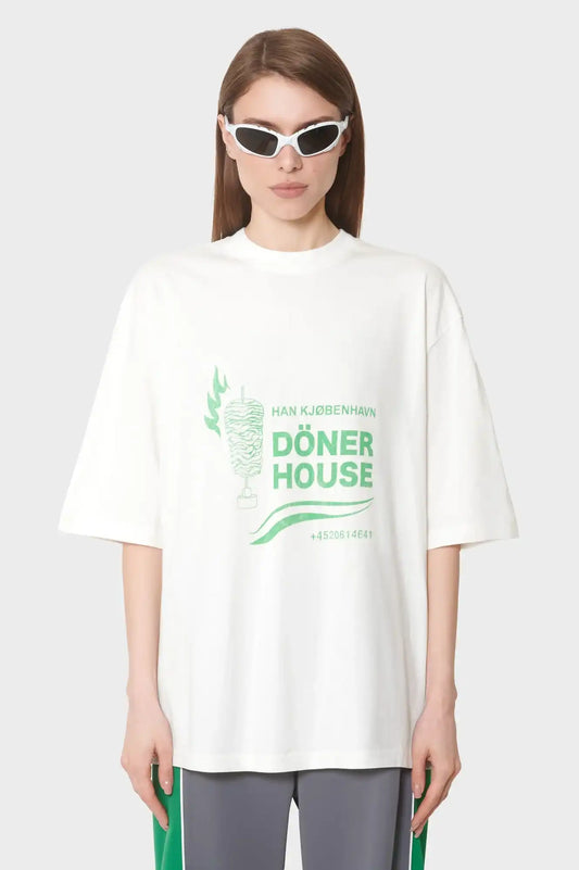 women#@Футболка DÖNER HOUSE біла