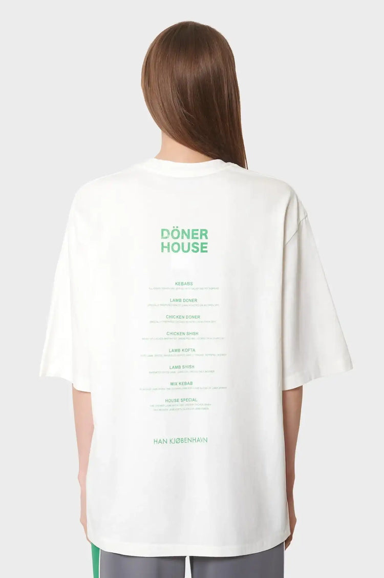 women#@Футболка DÖNER HOUSE біла