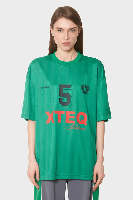 women#@Футболка PRINTED FOOTBALL зелена
