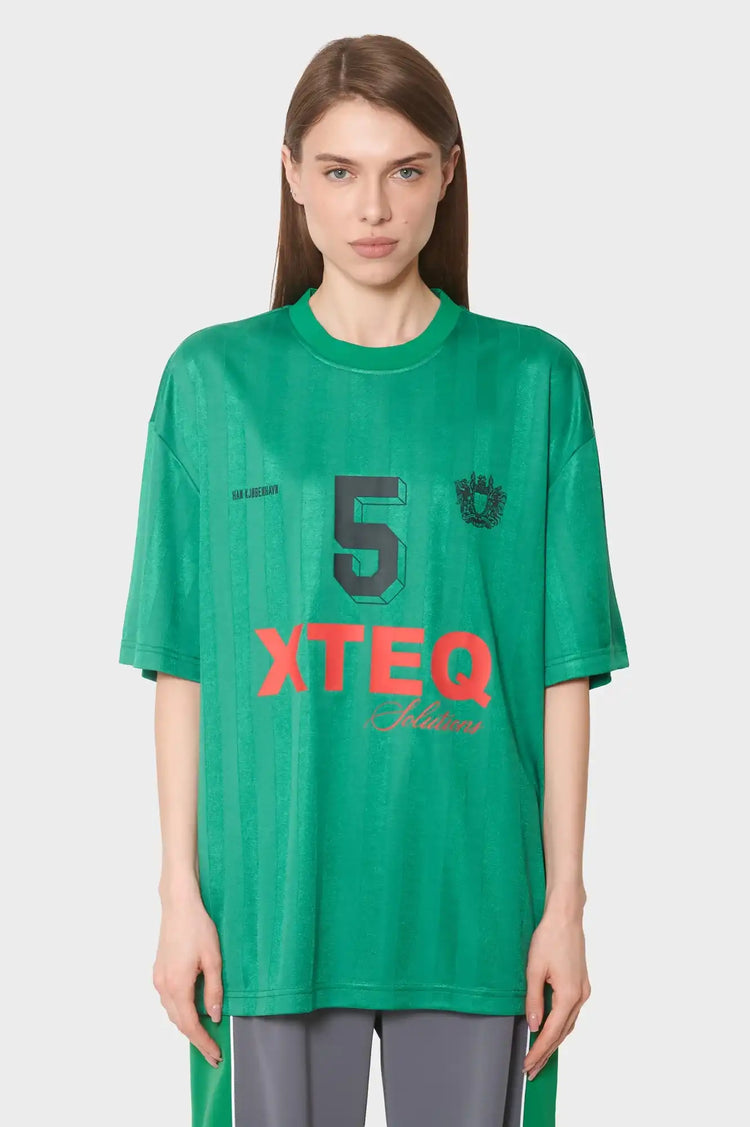 women#@Футболка PRINTED FOOTBALL зелена
