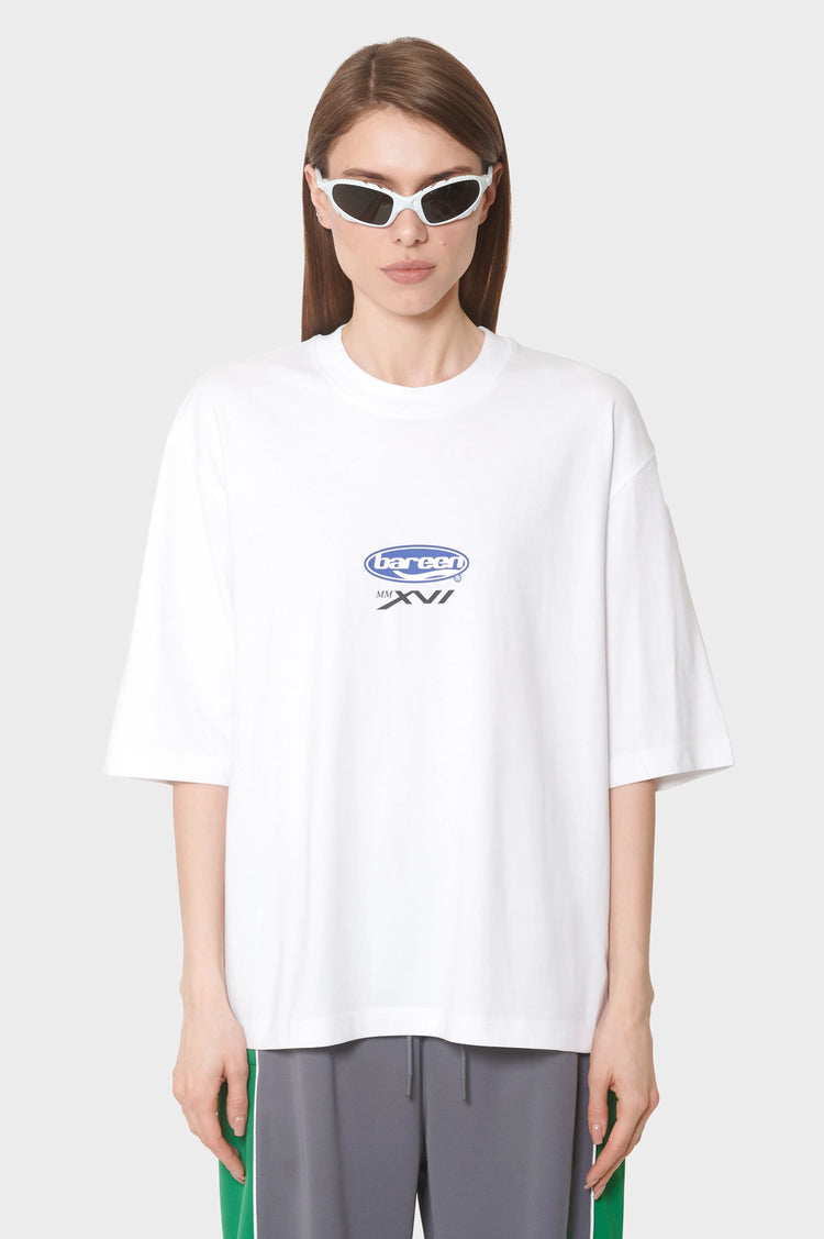 women#@Футболка OVERSIZED MMXVI біла