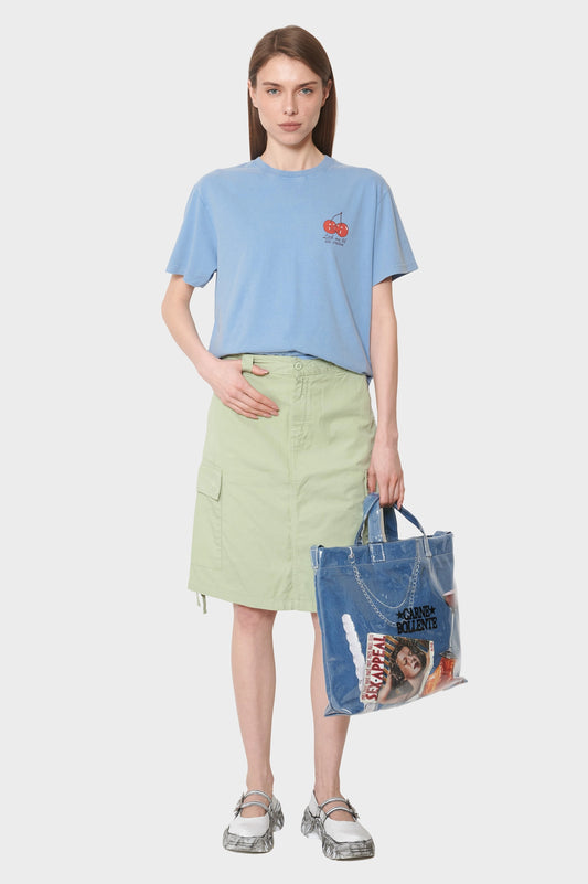 women#@Футболка LICK ME блакитна