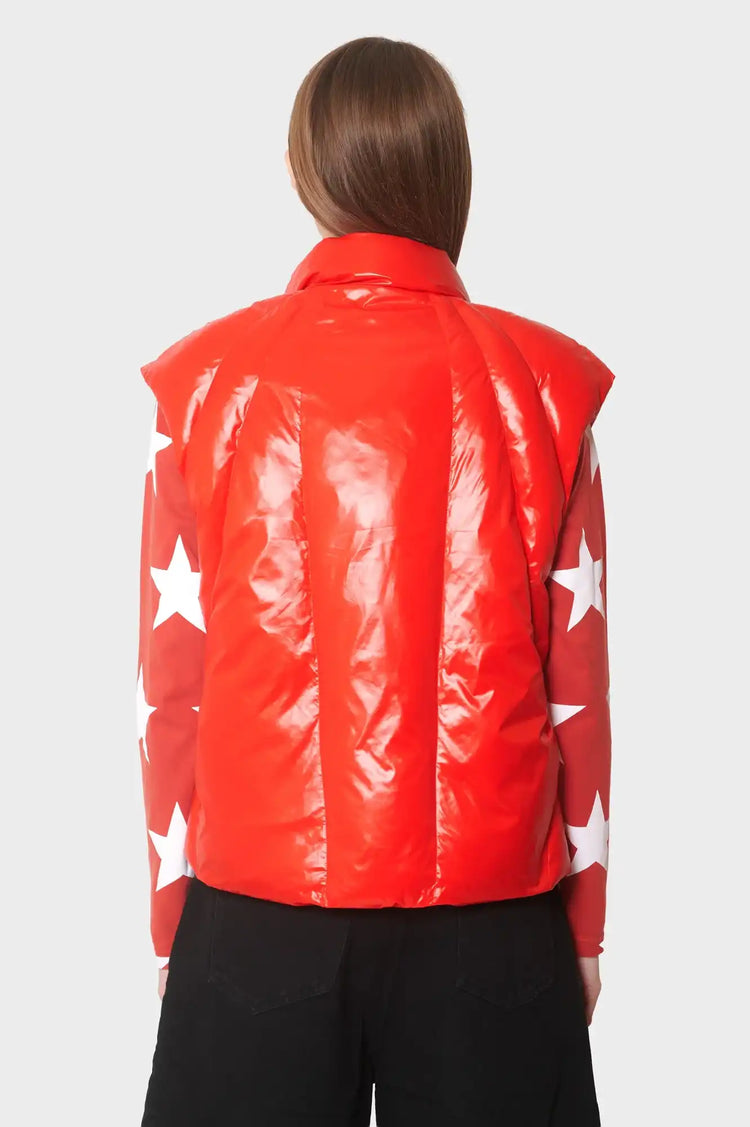 women#@Жилет RETRO PADDED червоний