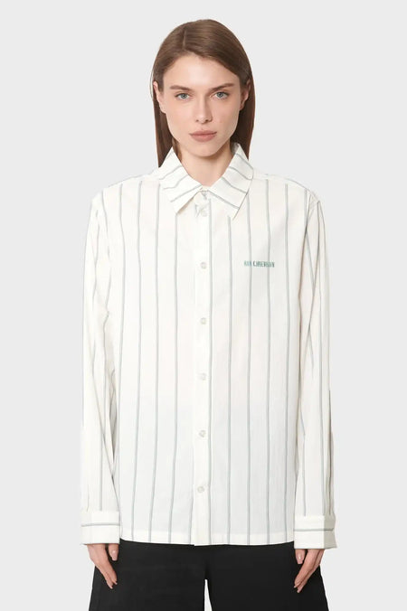 women#@Сорочка RETRO STRIPED біла