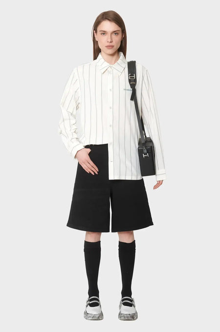 women#@Сорочка RETRO STRIPED біла