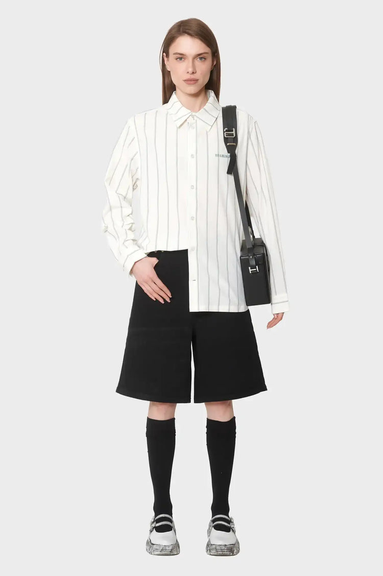 women#@Сорочка RETRO STRIPED біла