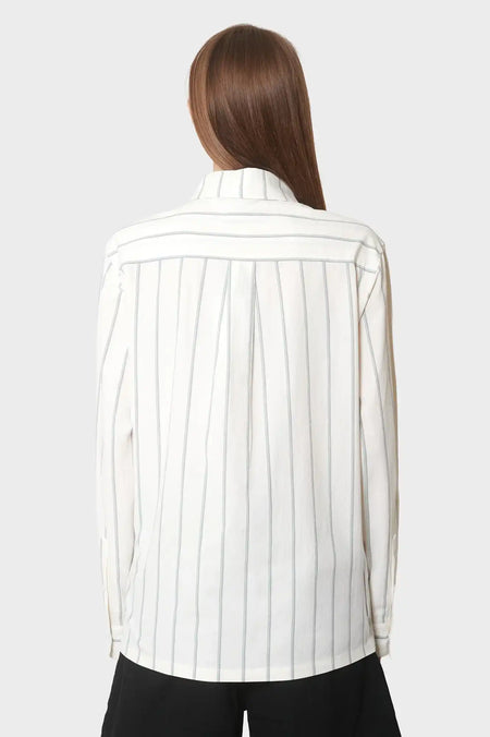 women#@Сорочка RETRO STRIPED біла
