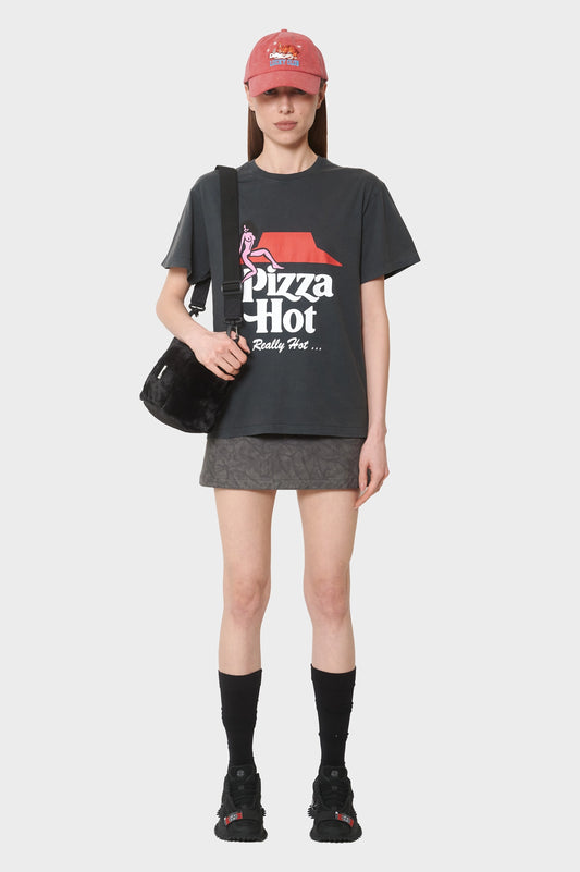 women#@Футболка PIZZA HOT чорна