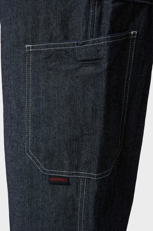 Брюки JAPANESE CHAMBRAY ROCK темно-синие