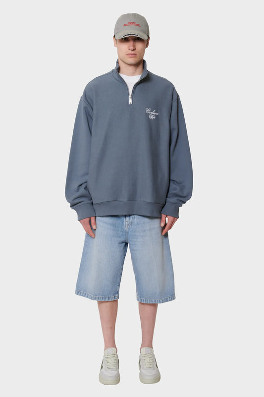 men#@Світшот LONGHAND HALF ZIP сірий