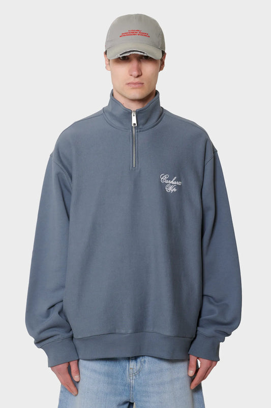 men#@Світшот LONGHAND HALF ZIP сірий