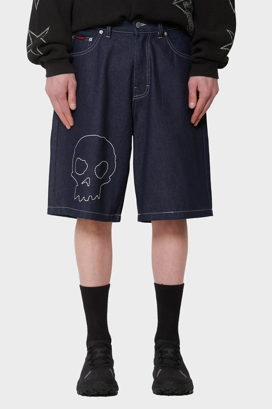 men#@Шорти SKULL темно-сині