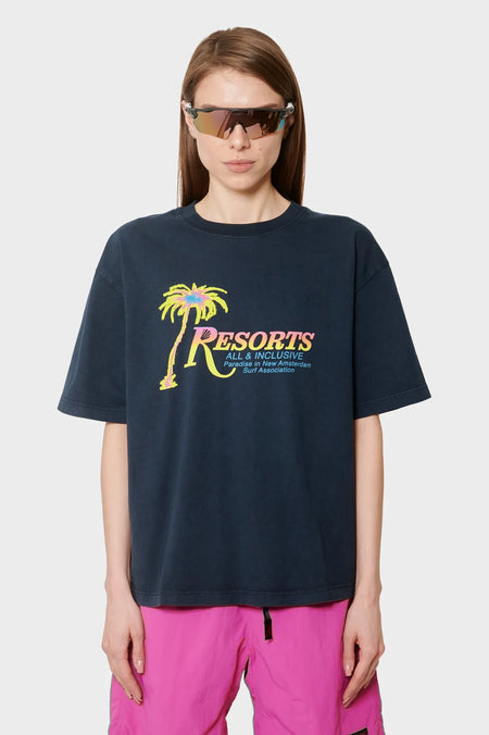 women#@Футболка RESORTS TEE темно-синя