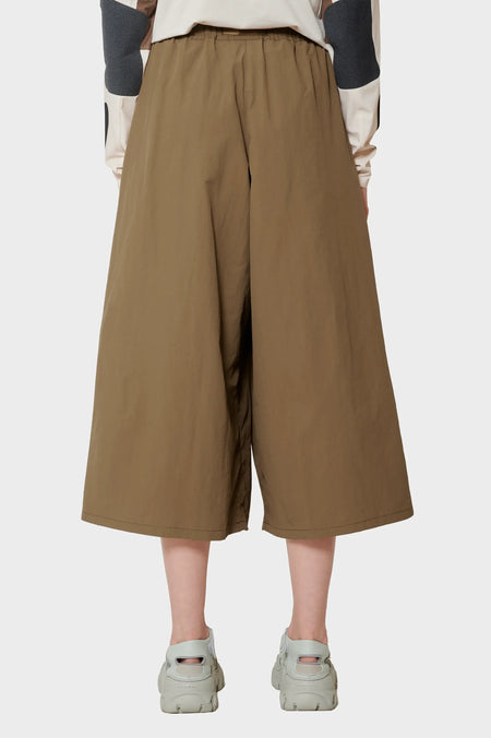 women#@Штани NYLON FLARE коричневі