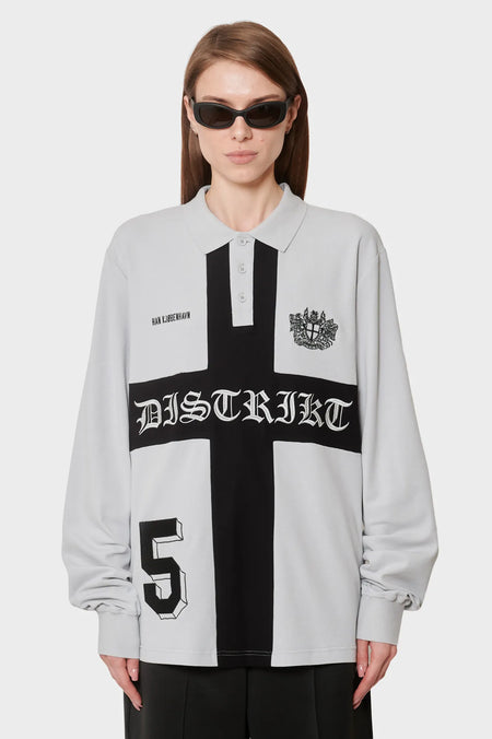 women#@Джерсі DISTRIKT POLO LS сіре