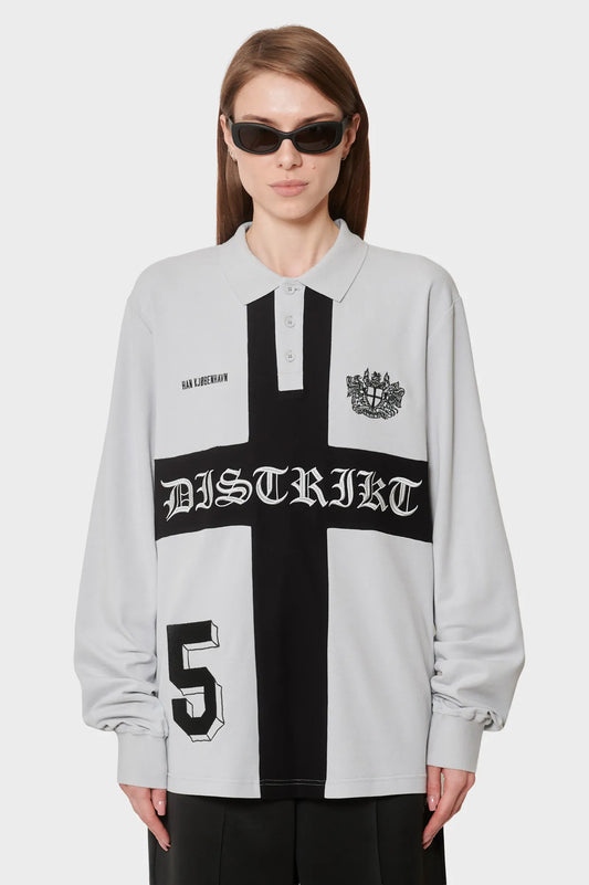 women#@Джерсі DISTRIKT POLO LS сіре