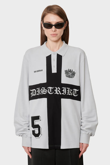 women#@Джерсі DISTRIKT POLO LS сіре