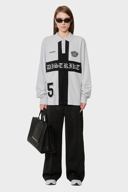 women#@Джерсі DISTRIKT POLO LS сіре