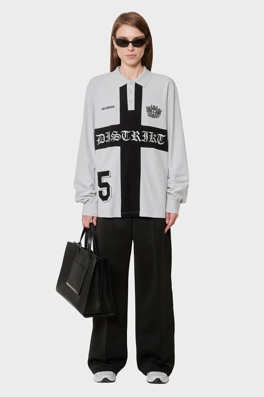 women#@Джерсі DISTRIKT POLO LS сіре
