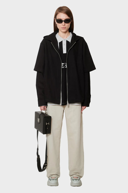 women#@Зіп-худі HOODED SHIRT чорне