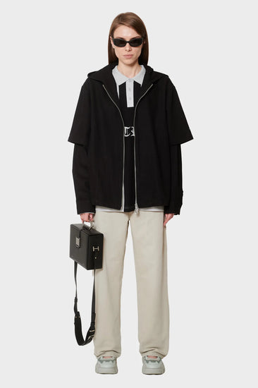 women#@Зіп-худі HOODED SHIRT чорне