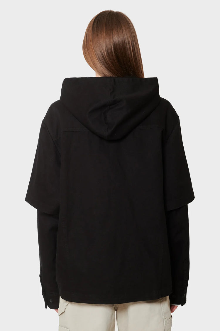 women#@Зіп-худі HOODED SHIRT чорне