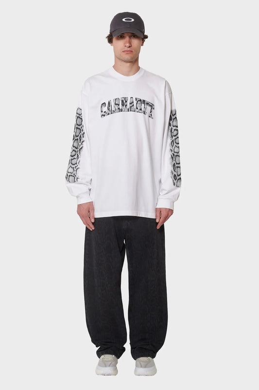 men#@Лонгслів L/S CAMO SNAKE T-SHIRT білий
