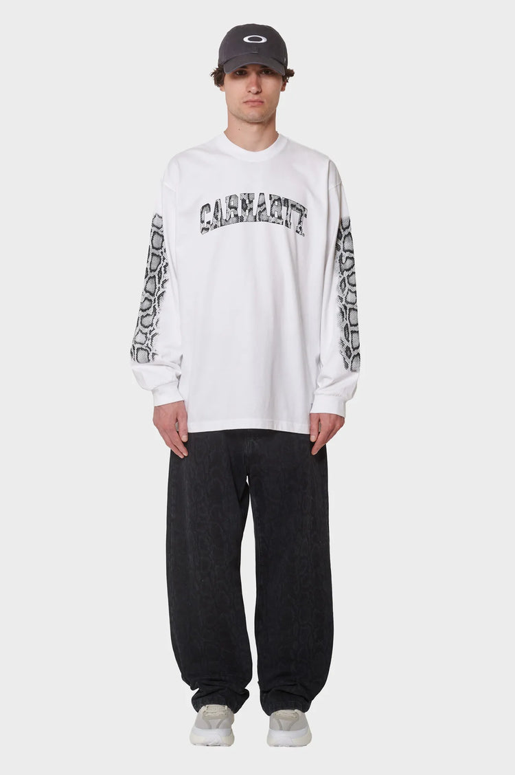 men#@Лонгслів L/S CAMO SNAKE T-SHIRT білий