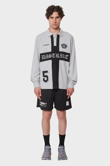 men#@Джерсі DISTRIKT POLO LS сіре